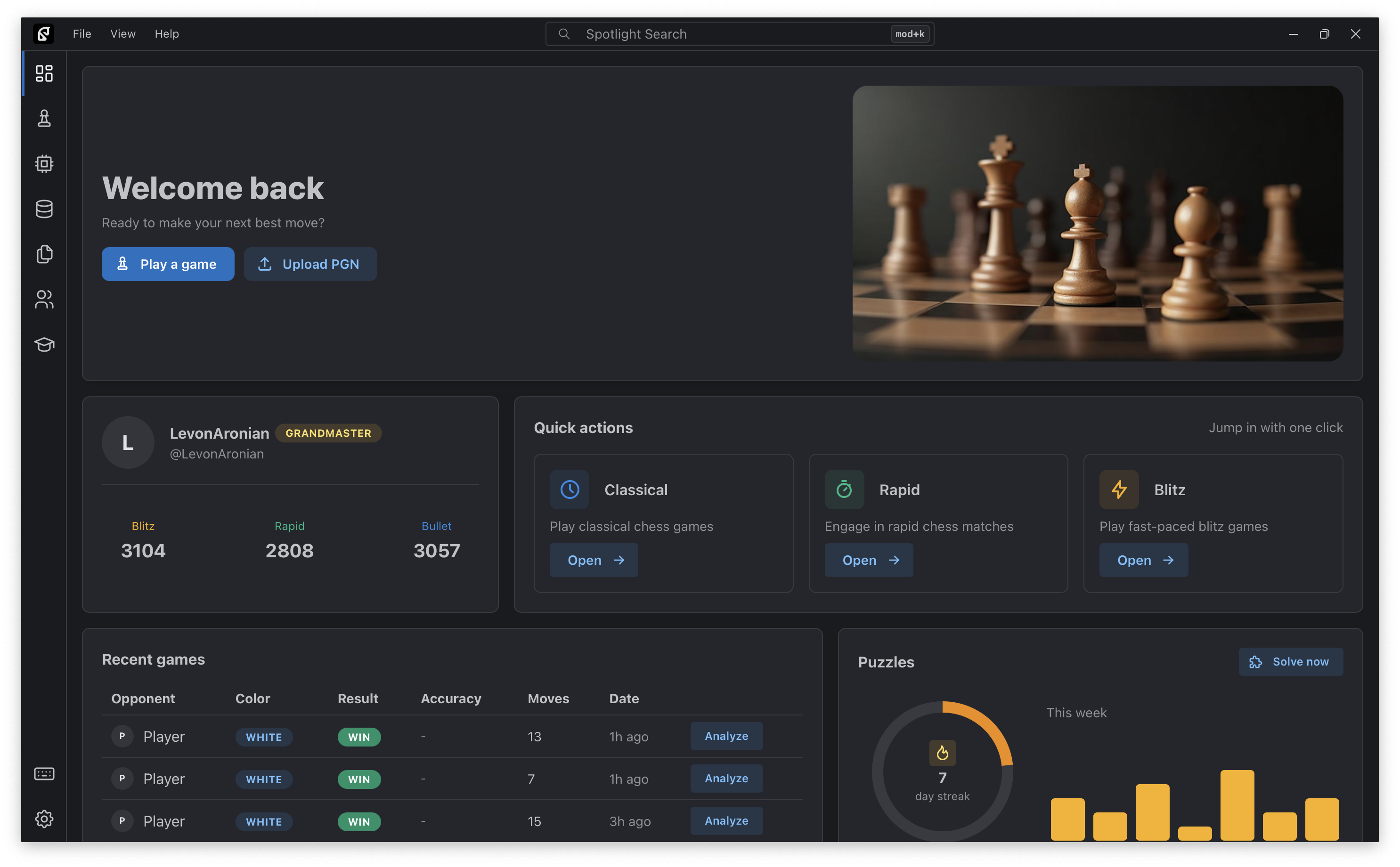 Dashboard Page